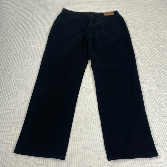 VTG Lauren Jeans Co Ralph Lauren Women’s 16 Black Straight Leg Denim High Rise - Picture 7 of 9